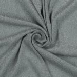 Tessuto Madrid Maglina con Lurex Jersey Bi-Elastica - Fondo Grigio-Lurex Argento