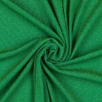 Tessuto Madrid Maglina con Lurex Jersey Bi-Elastica - Fondo Verde-Lurex Verde