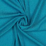 Tessuto Madrid Maglina con Lurex Jersey Bi-Elastica - Fondo Turchese-Lurex Turchese