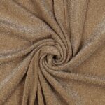 Tessuto Madrid Maglina con Lurex Jersey Bi-Elastica - Fondo Carne-Lurex Argento