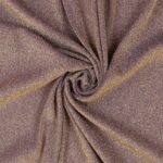 Tessuto Madrid Maglina con Lurex Jersey Bi-Elastica - Fondo Glicine-Lurex Oro