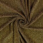 Tessuto Madrid Maglina con Lurex Jersey Bi-Elastica - Fondo Nero-Lurex Oro