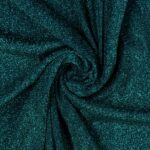 Tessuto Madrid Maglina con Lurex Jersey Bi-Elastica - Fondo Nero - Lurex Smeraldo