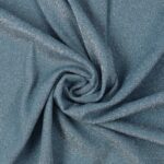 Tessuto Madrid Maglina con Lurex Jersey Bi-Elastica - Fondo Polvere - Lurex Argento