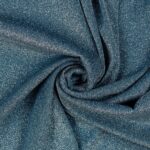 Tessuto Madrid Maglina con Lurex Jersey Bi-Elastica - Fondo Ottanio - Lurex Argento