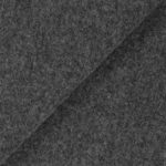 Tessuto Lana Cotta - Grigio Scuro Melange - Mezzo Metro