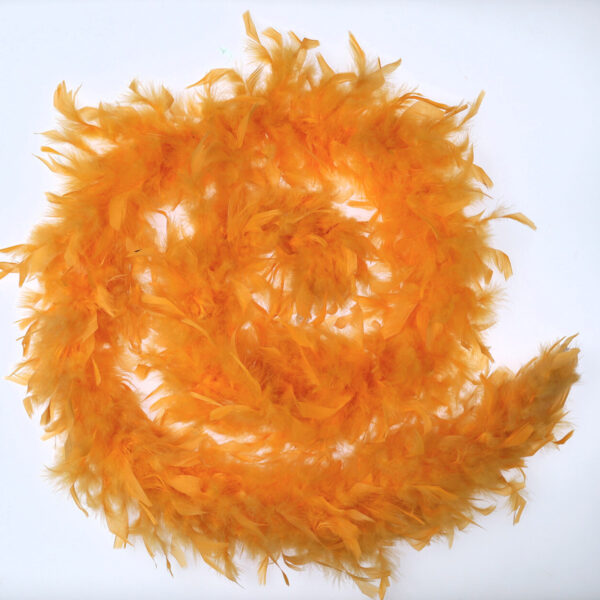 boa di piume lungo 2 metri ocra