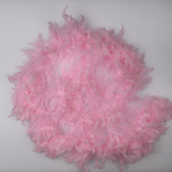 boa di piume lungo 2 metri rosa