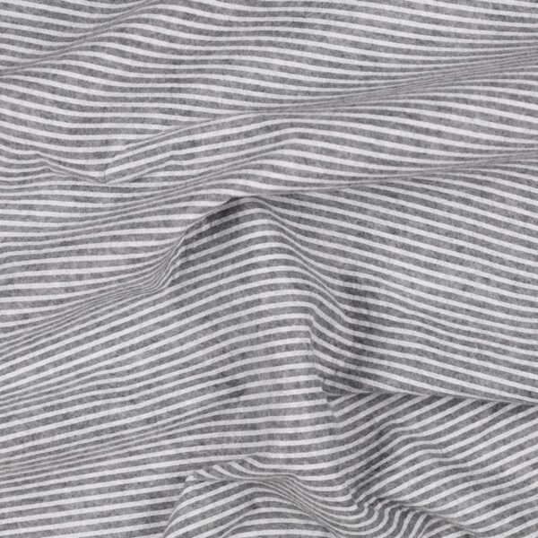 Pannolenci Stampato Fantasia Rigato Bianco Fogli - 50x90cm - Grigio Chiaro Melange