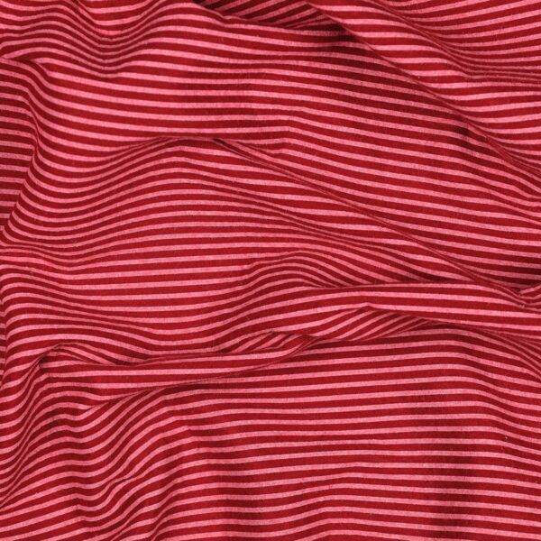 Pannolenci Stampato Fantasia Rigato Bianco Fogli - 50x90cm - Rosso India