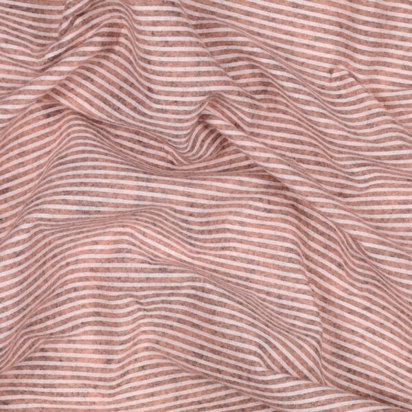 Pannolenci Stampato Fantasia Rigato Bianco Fogli - 50x90cm - Rosa Antico Melange