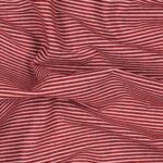 Pannolenci Stampato Fantasia Rigato Bianco Fogli - 50x90cm - Rosso India Melange