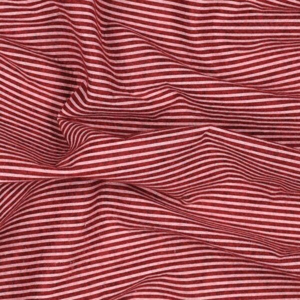 Pannolenci Stampato Fantasia Rigato Bianco Fogli - 50x90cm - Rosso India Melange