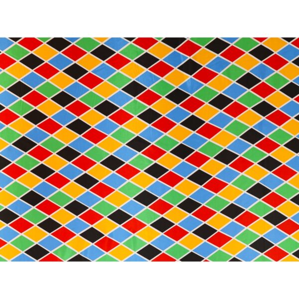 Tessuto Raso Stampato Fantasia - Arlecchino Grande