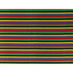 Tessuto Raso Stampato Fantasia - Rigato Multicolor