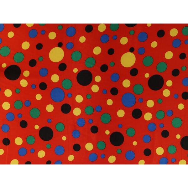 Tessuto Raso Stampato Fantasia - Pagliaccio Rosso