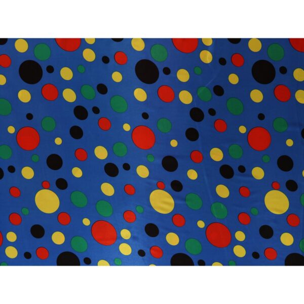 Tessuto Raso Stampato Fantasia - Pagliaccio Royal