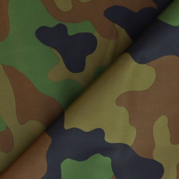 Tessuto Raso Stampato Fantasia - Mimetico