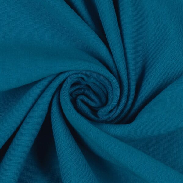 Tessuto Felpa Garzata - Turchese - Mezzo Metro