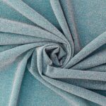 Tessuto Hollywood Maglina con Lurex Jersey MonoElastica - Fondo Acqua - Lurex Argento