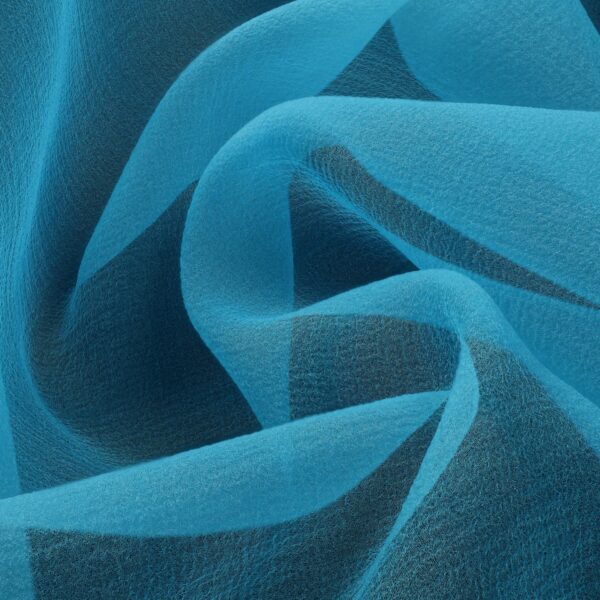 Organza Creponne - Turchese - Mezzo Metro
