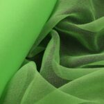 Organza Creponne - Verde Mela - Mezzo Metro