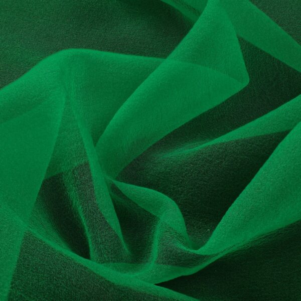 Organza Creponne - Verde Bandiera - Mezzo Metro