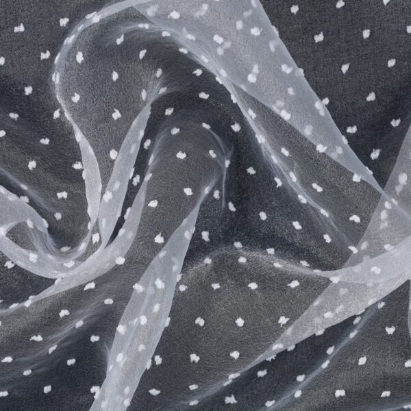 Organza Plumetis - Bianco - Mezzo Metro