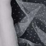 Organza Plumetis - Bianco Seta - Mezzo Metro