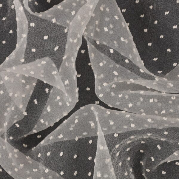 Organza Plumetis - Panna - Mezzo Metro