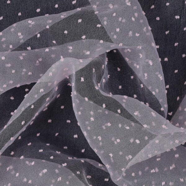 Organza Plumetis - Rosa Baby - Mezzo Metro