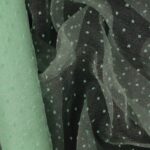 Organza Plumetis - Menta - Mezzo Metro