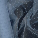 Organza Plumetis - Celeste - Mezzo Metro