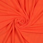 Tessuto Mesh (Tulle) Bielastico - Arancio Chiaro Fluo - Mezzo Metro