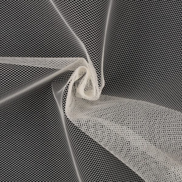 Tulle super rigido crinolina colore bianco seta