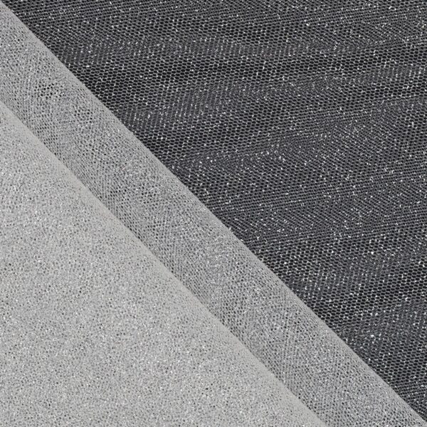 Splendido tulle Glitter venduto al metro. Il tulle glitter al metro è un tessuto molto fine