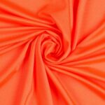 Tessuto Lycra Lucida Elasticizzata - Arancio Fluo - Mezzo Metro