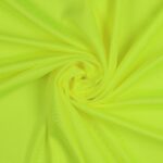 Tessuto Lycra Lucida Elasticizzata - Giallo Fluo - Mezzo Metro
