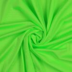 Tessuto Lycra Lucida Elasticizzata - Verde Fluo - Mezzo Metro