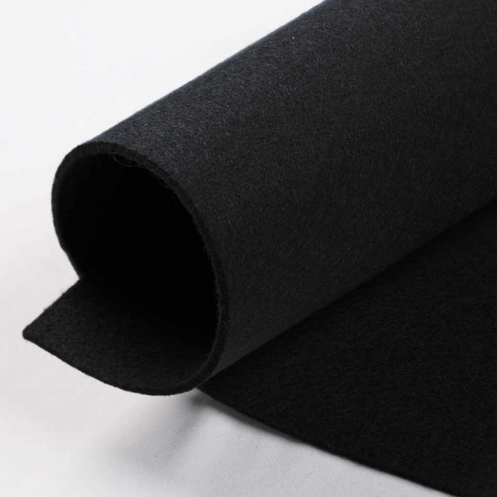 Feltro 2mm di colore Nero