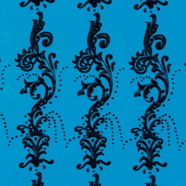 Lycra Fantasia Floccato Mata - Turchese