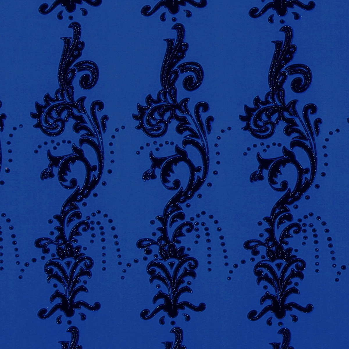 Lycra Fantasia Floccato Mata - Blu Royal