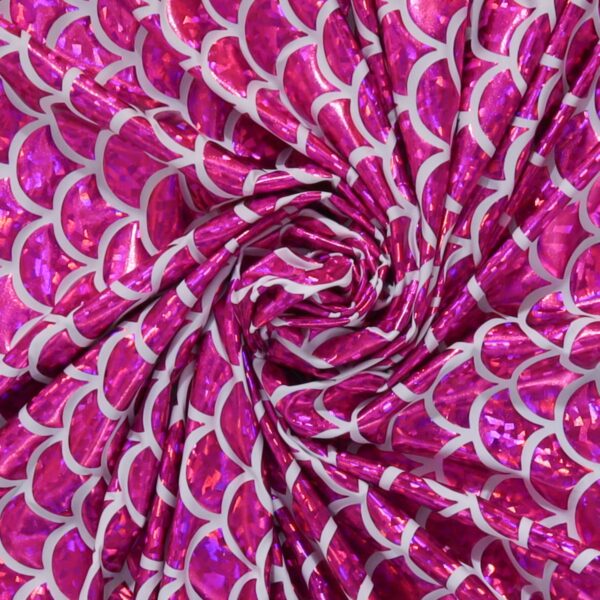 Lycra Fantasia Squamata Grande Fucsia