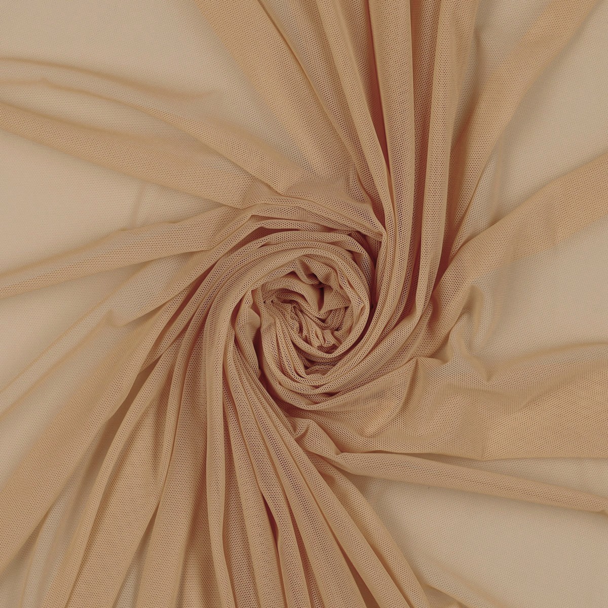 Tessuto Mesh (Tulle) Bielastico - Carne - Mezzo Metro