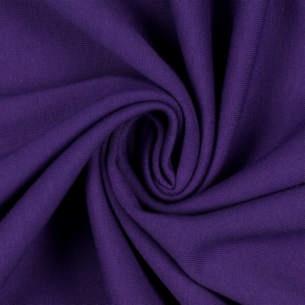Tessuto Felpa Garzata - Viola - Mezzo Metro