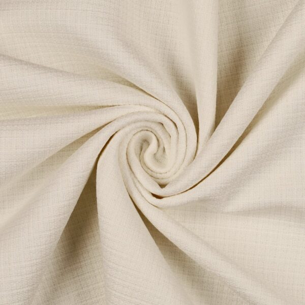 Tessuto Cotone Armaturato Kolibri Unito Bianco