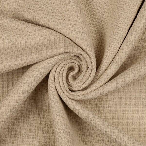 Tessuto Cotone Armaturato Kolibri Unito Beige