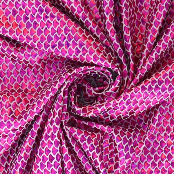 Lycra Fantasia Squamata Piccola Fucsia