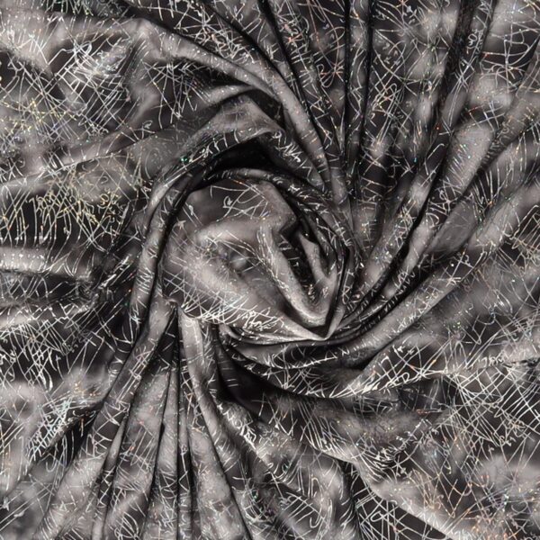 Lycra Fantasia Graffio Laminato Grigio