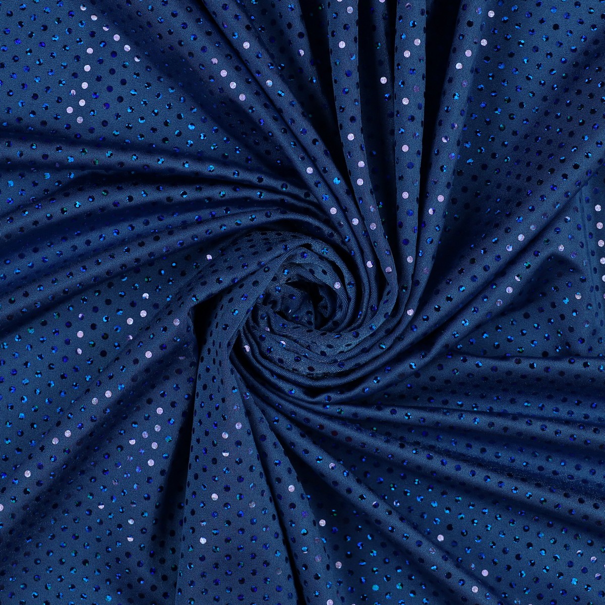 Lycra Fantasia Lux Royal Paillettes Blu